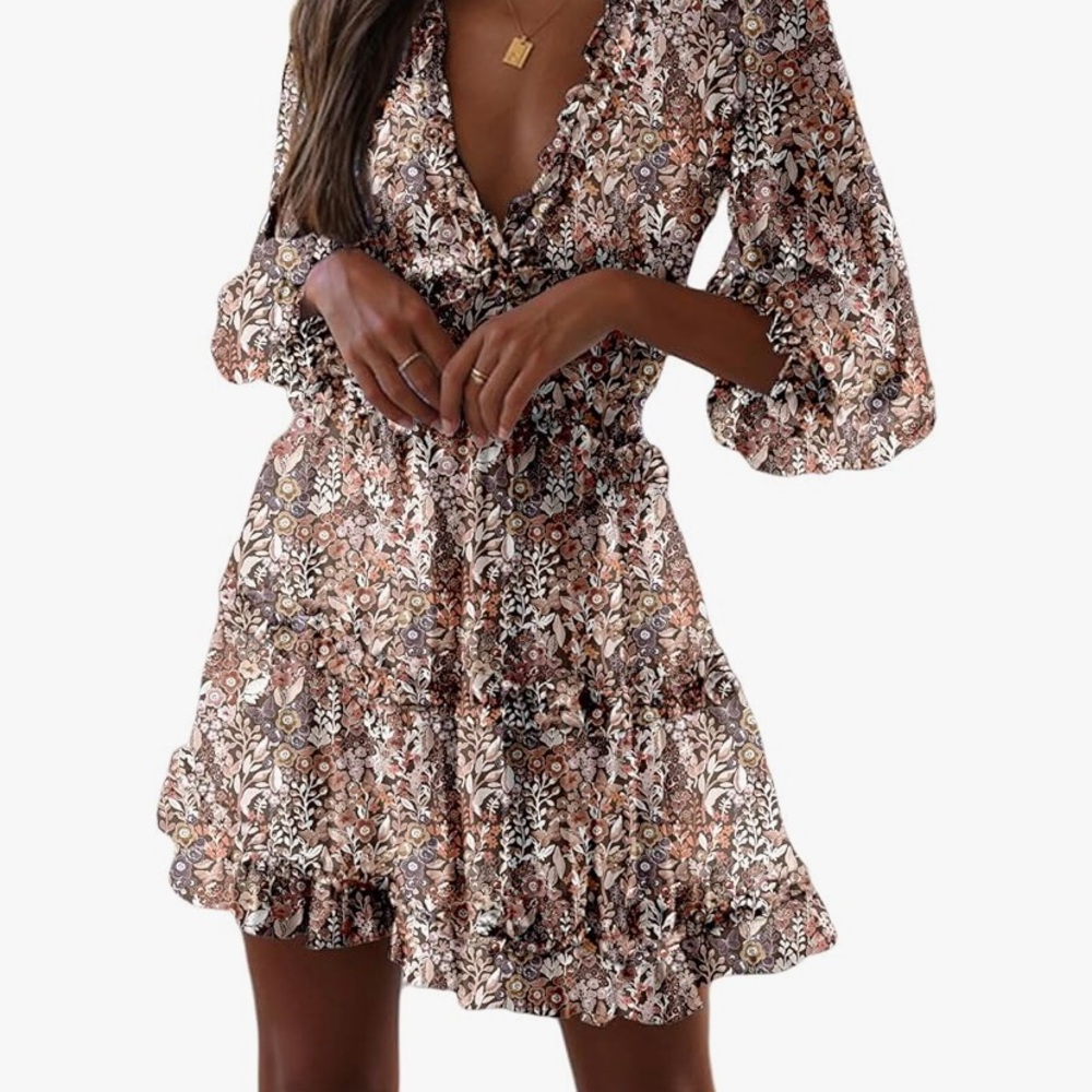 Floral Ruffle Dress - Picture 2 of 4